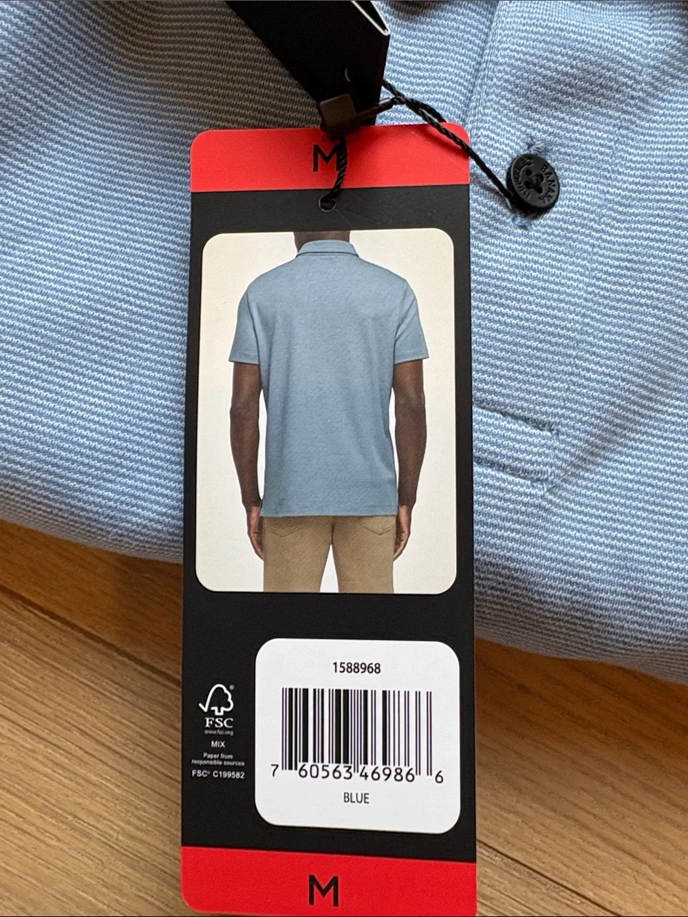 Banana Republic Light Blue Men's Polo Shirt